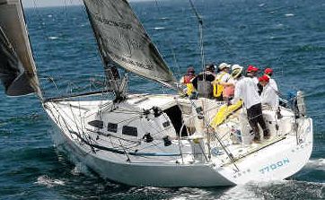 Twice is nice: About Time has taken out a handicap win in the ocean race as well as the series win. Twice is nice: About Time has taken out a handicap win in the ocean race as well as the series win.